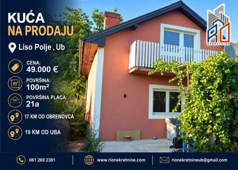 NA PRODAJU!  Useljive 2 kuće u Liso Polju kod Uba!