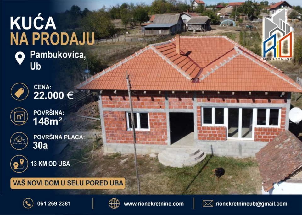 H I T N A  P R O D A J A !  Useljiva kuća u Pambukovici kod Uba