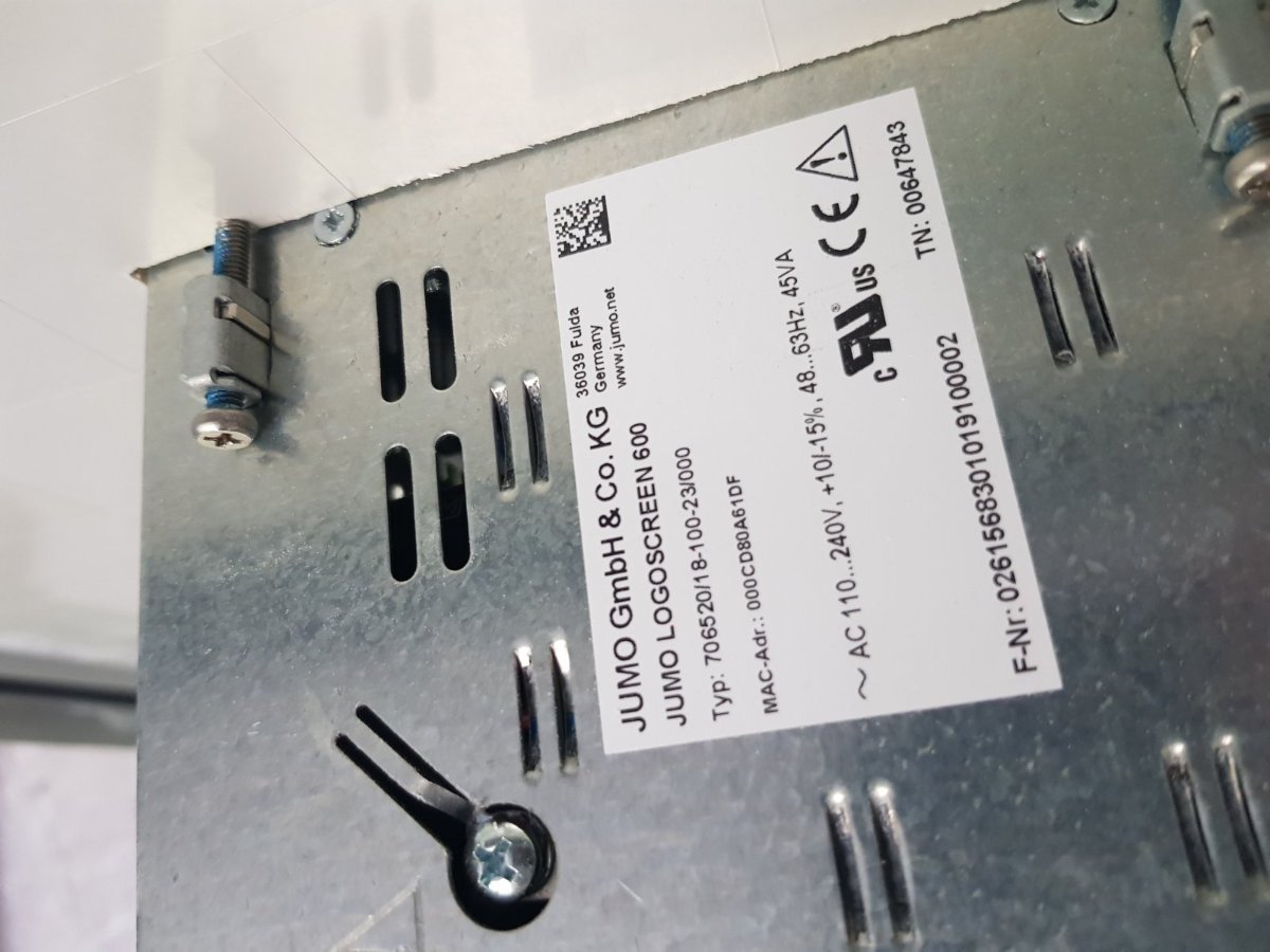 Merni i upravljački PLC orman (Siemens ET 200SP, JUMO Logoscreen 600) + Siemens Sitrans FXT030 DN100