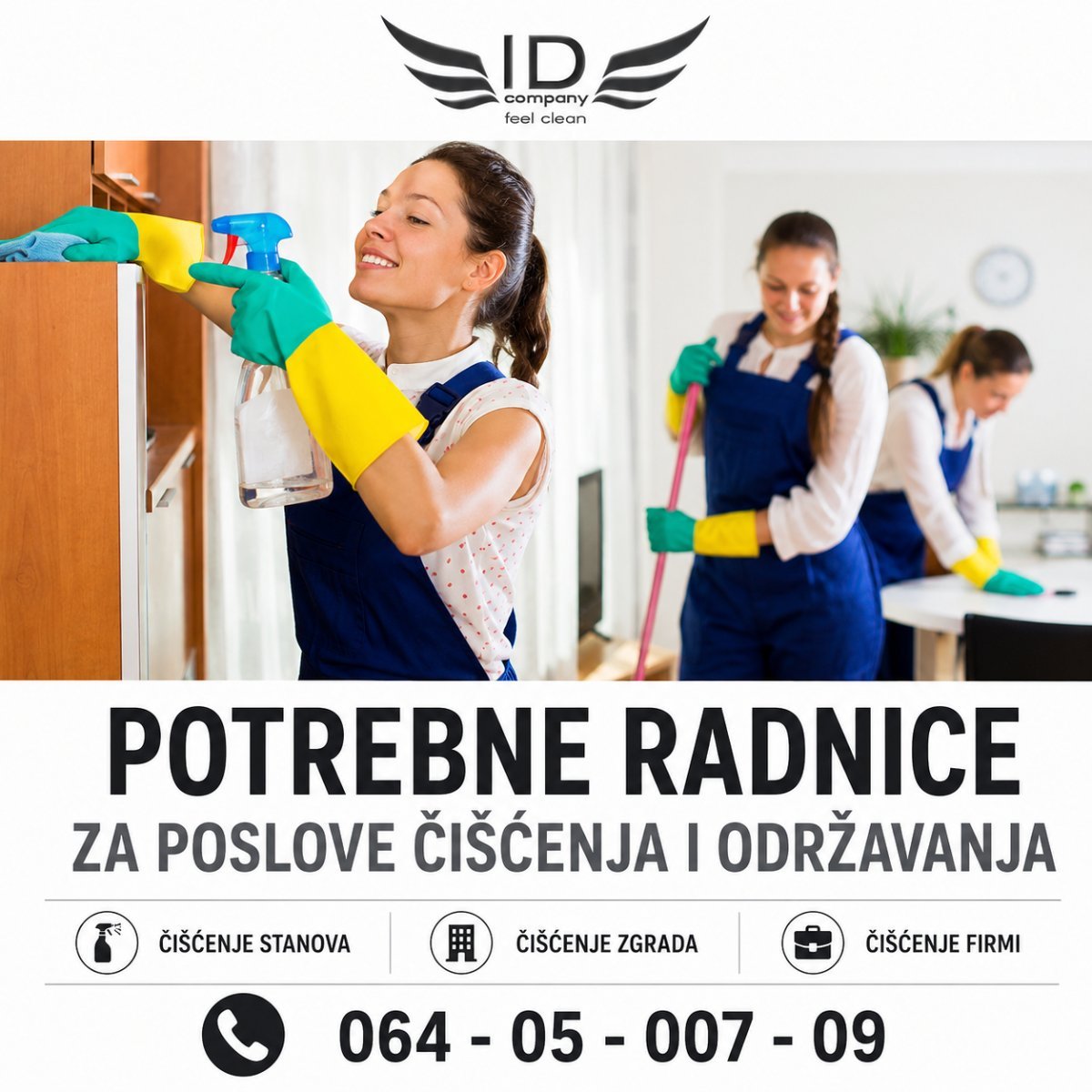 Potrebne radnice za poslove čišćenja i održavanja 60.000-120.000