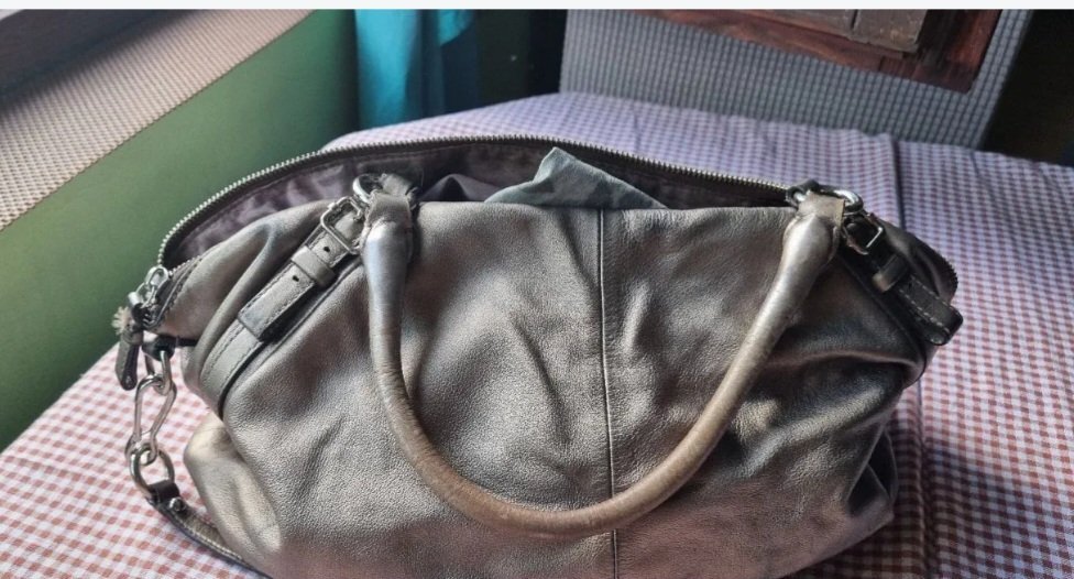 Original COACH Madison Sophia kožna torba - Metalik bronzana