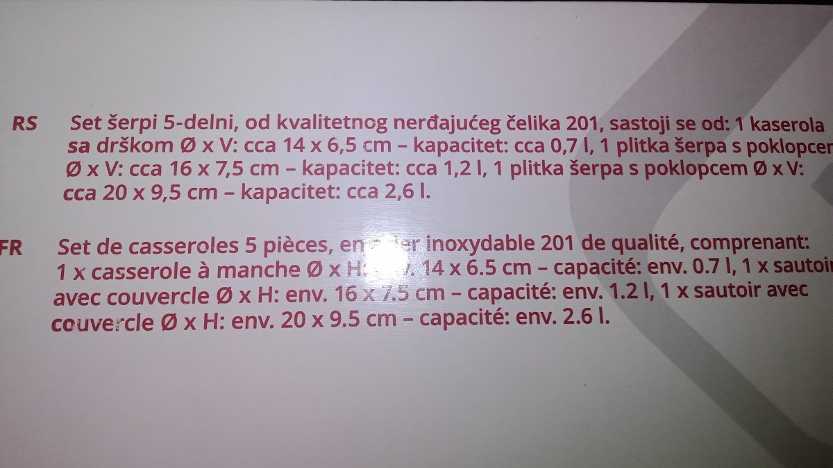 NOVO Komplet tri šerpe Nemačka