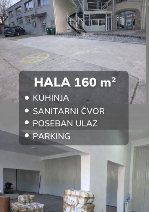 Komercijalni prostor za izdavanje 360m2 i 160m2-Novi Sad